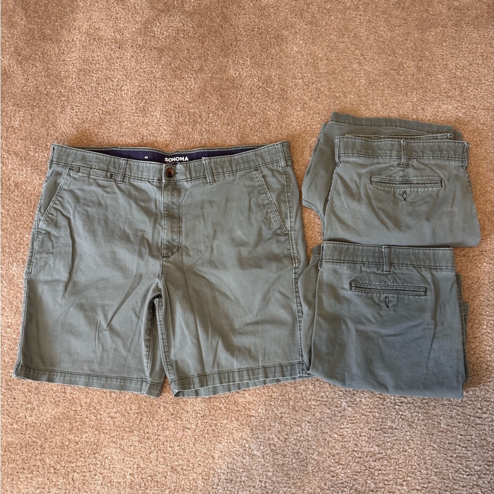 Bundle of Sonoma Men's Flat Front Shorts